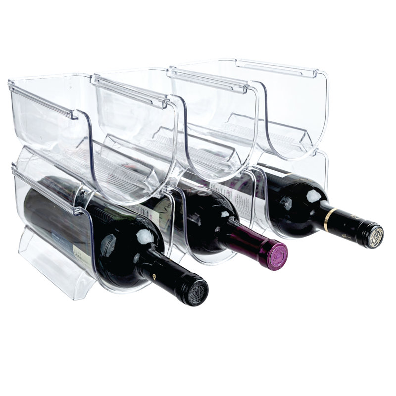 Prep & Savour 6 Bottle Acrylic Tabletop Wine Bottle Rack in Clear Wayfair